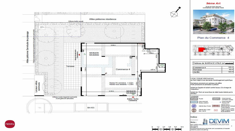 Ma-Cabane - Location Local commercial Carrières-sur-Seine, 188 m²