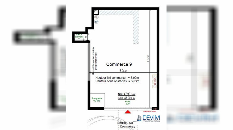 Ma-Cabane - Location Local commercial Carrières-sur-Seine, 35 m²