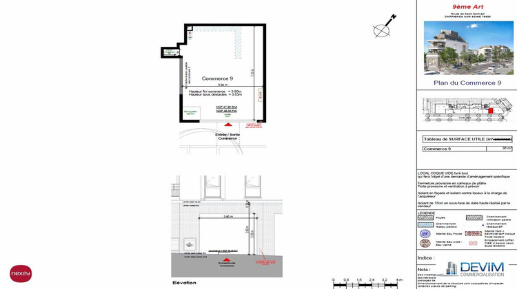 Ma-Cabane - Location Local commercial Carrières-sur-Seine, 35 m²