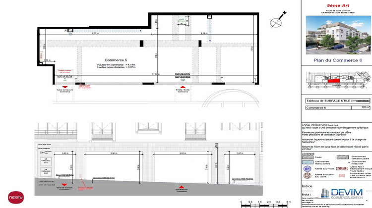 Ma-Cabane - Location Local commercial Carrières-sur-Seine, 122 m²