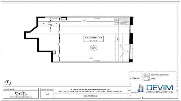 Ma-Cabane - Location Local commercial Champigny-sur-Marne, 62 m²