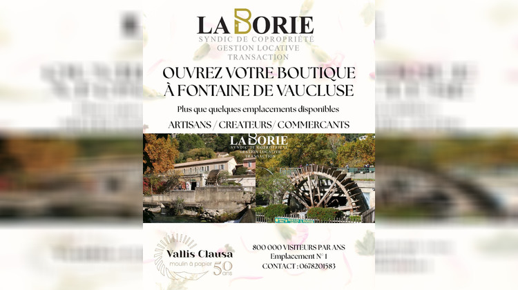 Ma-Cabane - Location Local commercial Fontaine-de-Vaucluse, 36 m²
