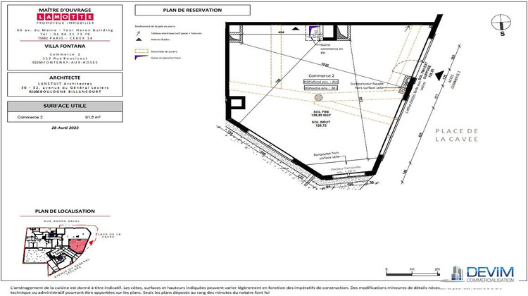Ma-Cabane - Location Local commercial Fontenay-aux-Roses, 92 m²