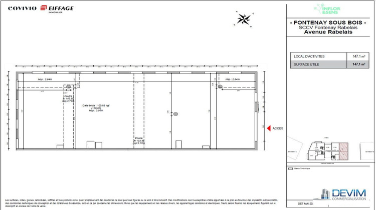 Ma-Cabane - Location Local commercial Fontenay-sous-Bois, 147 m²