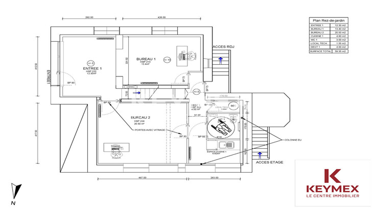 Ma-Cabane - Location Local commercial GUERANDE, 59 m²