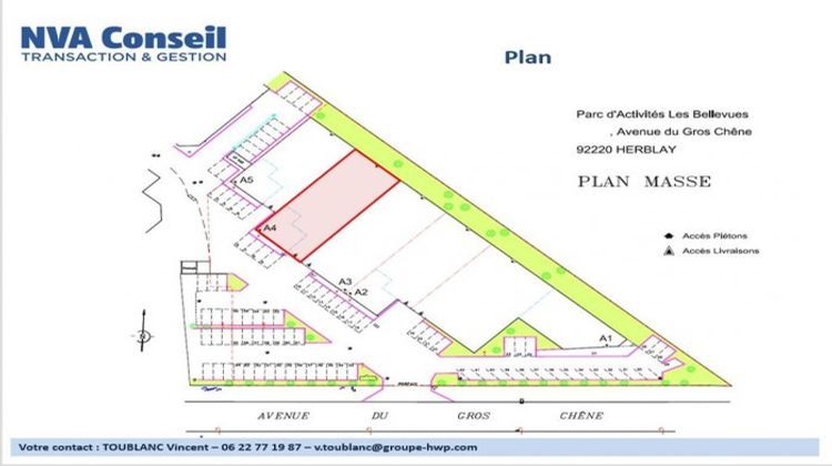 Ma-Cabane - Location Local commercial Herblay, 578 m²