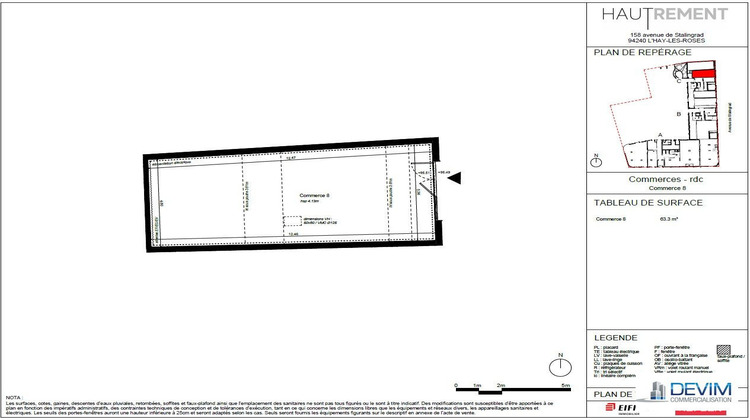 Ma-Cabane - Location Local commercial L'Haÿ-les-Roses, 63 m²