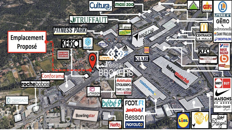 Ma-Cabane - Location Local commercial Les Pennes-Mirabeau, 1036 m²