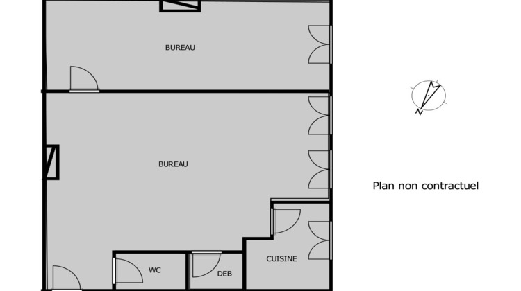 Ma-Cabane - Location Local commercial LEVALLOIS-PERRET, 47 m²