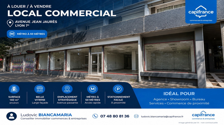 Ma-Cabane - Location Local commercial LYON 7EME ARRONDISSEMENT, 140 m²