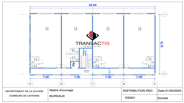 Ma-Cabane - Location Local commercial Matoury, 76 m²
