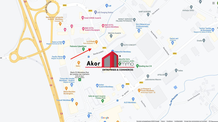 Ma-Cabane - Location Local commercial Monéteau, 270 m²