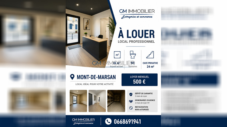 Ma-Cabane - Location Local commercial Mont-de-Marsan, 36 m²