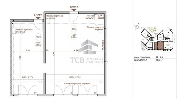 Ma-Cabane - Location Local commercial Orvault, 83 m²
