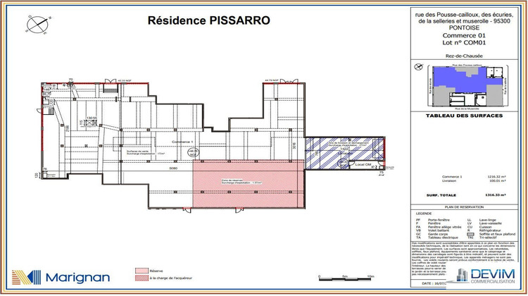 Ma-Cabane - Location Local commercial Pontoise, 1200 m²