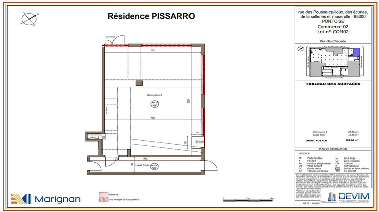Ma-Cabane - Location Local commercial Pontoise, 101 m²