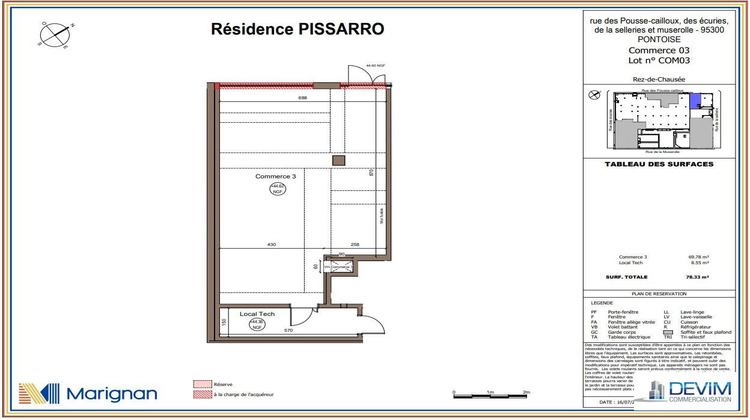 Ma-Cabane - Location Local commercial Pontoise, 79 m²