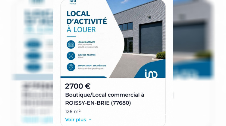 Ma-Cabane - Location Local commercial Roissy-en-Brie, 126 m²