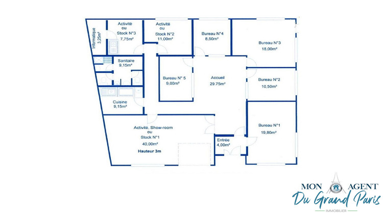 Ma-Cabane - Location Local commercial SACLAY, 186 m²