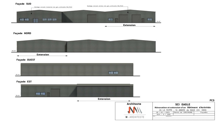 Ma-Cabane - Location Local commercial Saint-André-de-Bâgé, 192 m²