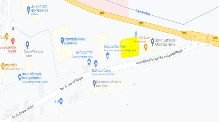 Ma-Cabane - Location Local commercial SAINT-AVOLD, 870 m²