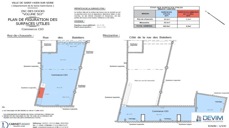 Ma-Cabane - Location Local commercial Saint-Ouen, 161 m²