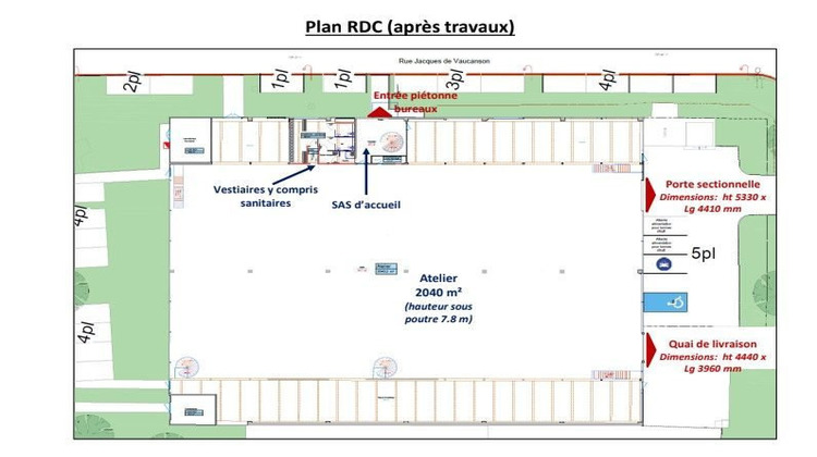 Ma-Cabane - Location Local commercial Saint-Ouen-l'Aumône, 2753 m²