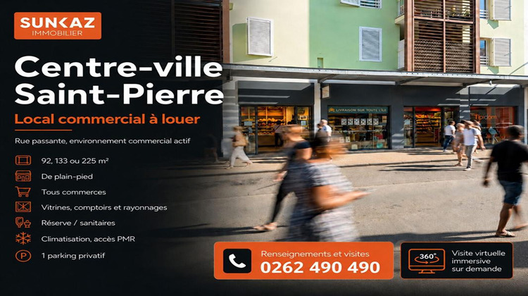 Ma-Cabane - Location Local commercial SAINT PIERRE, 92 m²