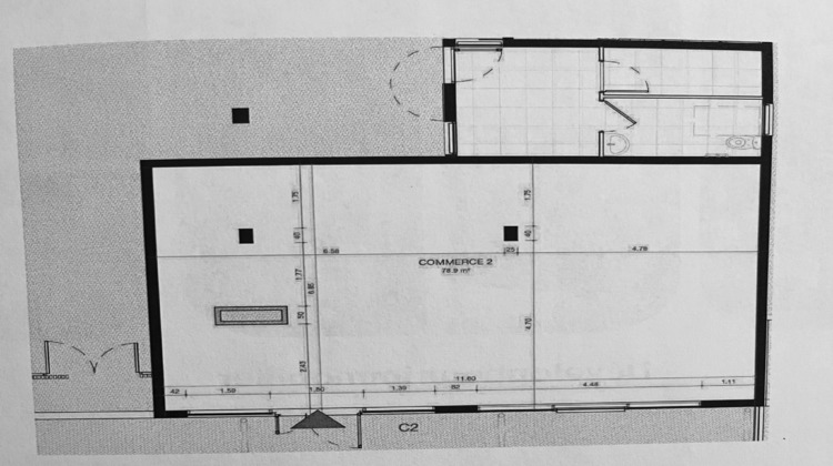 Ma-Cabane - Location Local commercial Sainte-Marie, 79 m²
