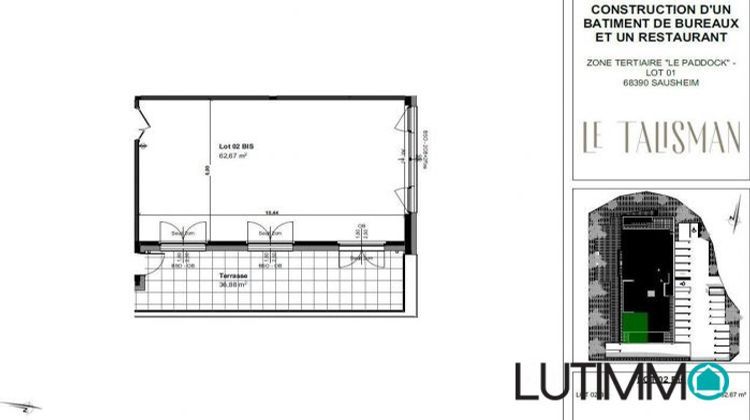 Ma-Cabane - Location Local commercial Sausheim, 63 m²