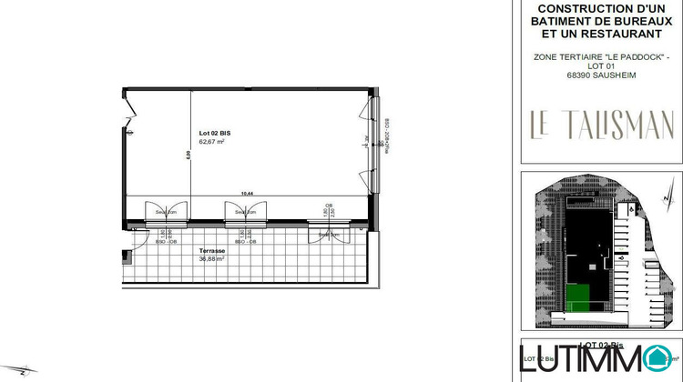 Ma-Cabane - Location Local commercial Sausheim, 63 m²