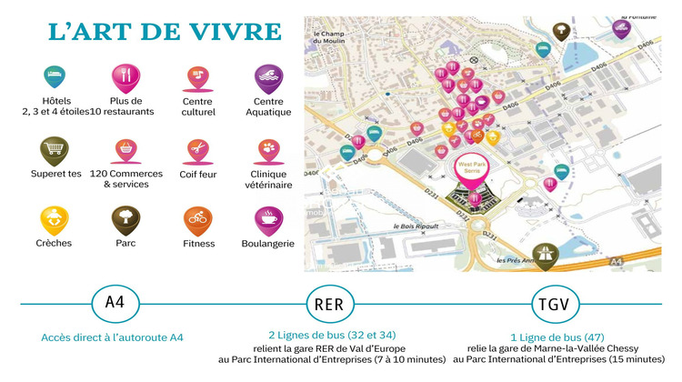 Ma-Cabane - Location Local commercial Serris, 247 m²
