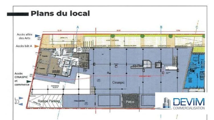 Ma-Cabane - Location Local commercial Villejuif, 1013 m²