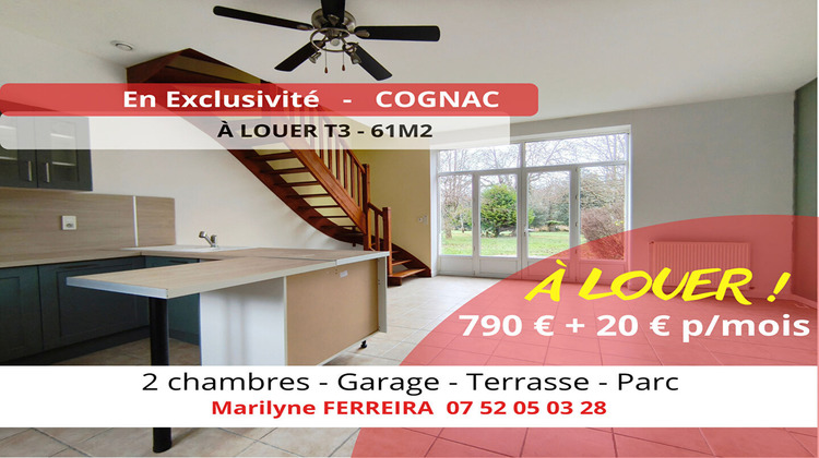 Ma-Cabane - Location Maison COGNAC, 61 m²
