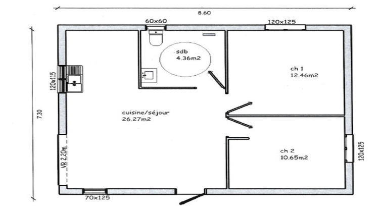Ma-Cabane - Location Maison GOURBEYRE, 56 m²