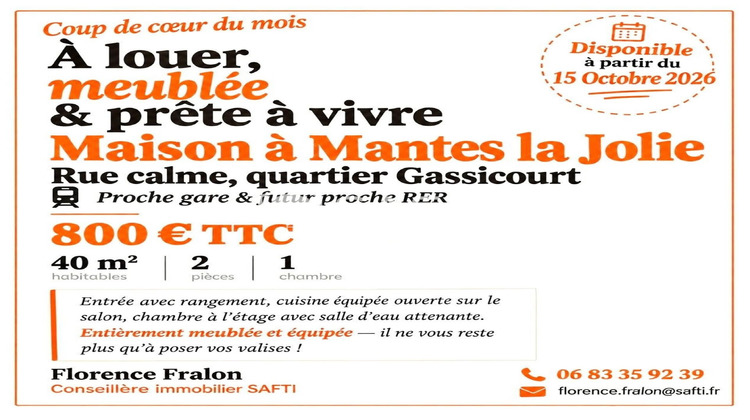 Ma-Cabane - Location Maison Mantes-la-Jolie, 35 m²