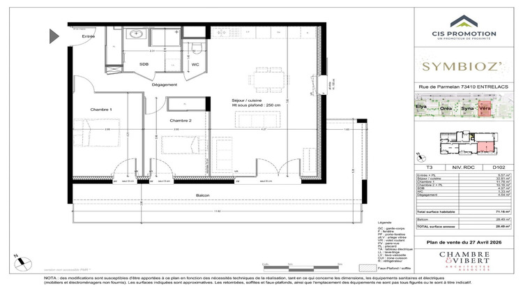 Ma-Cabane - Neuf Appartement ALBENS, 71 m²