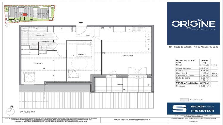 Ma-Cabane - Neuf Appartement ALLONZIER LA CAILLE, 62 m²