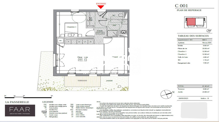 Ma-Cabane - Neuf Appartement angers, 61 m²