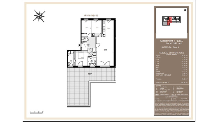 Ma-Cabane - Neuf Appartement ANNEMASSE, 97 m²