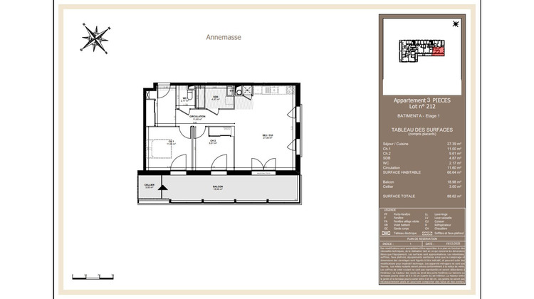 Ma-Cabane - Neuf Appartement ANNEMASSE, 66 m²