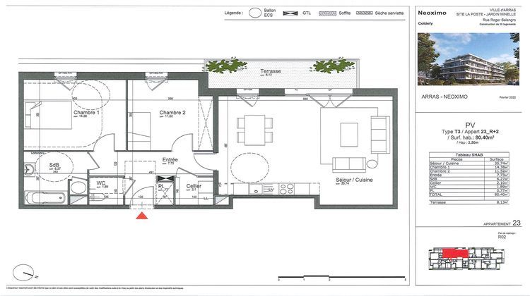 Ma-Cabane - Neuf Appartement Arras, 80 m²