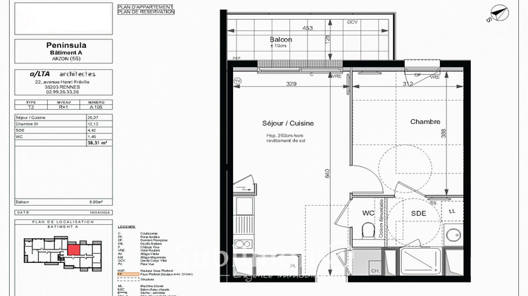 Ma-Cabane - Neuf Appartement Arzon, 38 m²