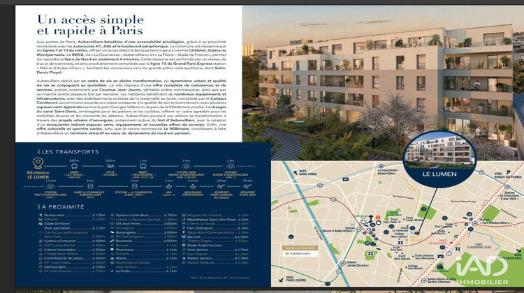 Ma-Cabane - Neuf Appartement Aubervilliers, 57 m²