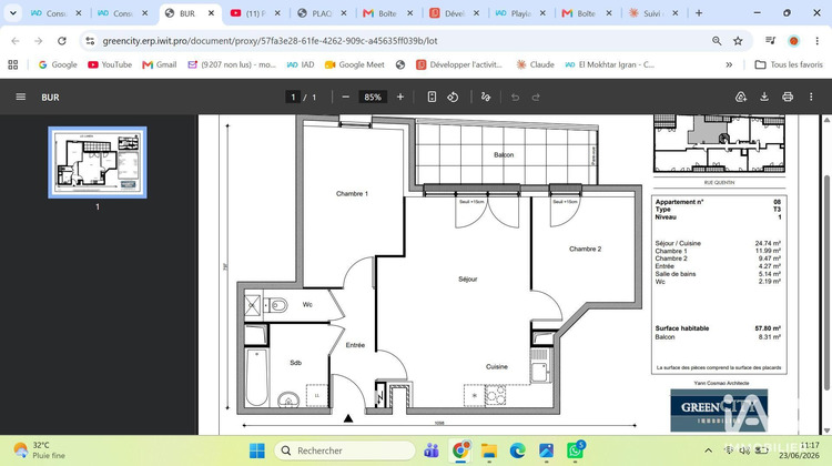 Ma-Cabane - Neuf Appartement Aubervilliers, 57 m²