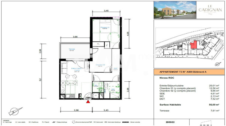 Ma-Cabane - Neuf Appartement BALARUC LES BAINS, 56 m²