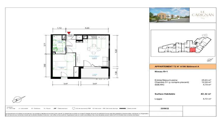 Ma-Cabane - Neuf Appartement BALARUC LES BAINS, 43 m²