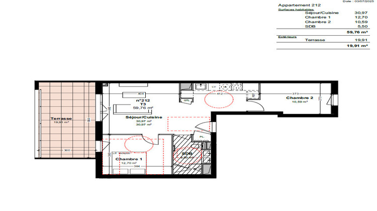 Ma-Cabane - Neuf Appartement Belfort, 59 m²