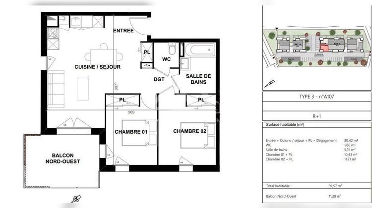Ma-Cabane - Neuf Appartement Biscarrosse, 59 m²