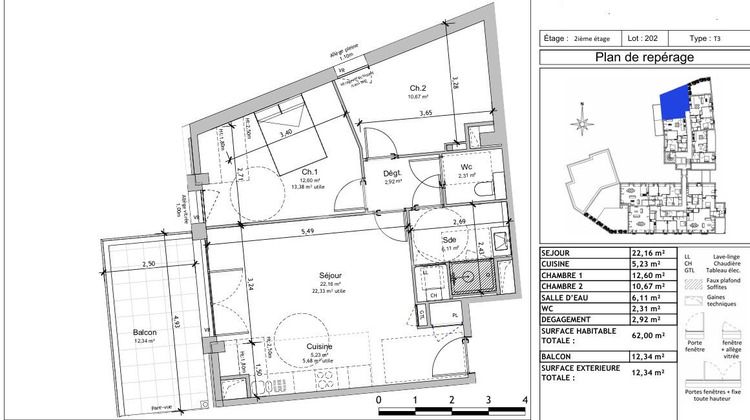 Ma-Cabane - Neuf Appartement BOUCHEMAINE, 62 m²